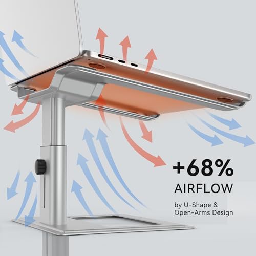 Adjustable aluminum laptop desk riser 17.3 — photo 5