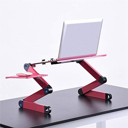 Rose Red Adjustable Desk with Dual Cooling Fans — photo 4