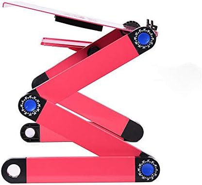 Rose Red Adjustable Desk with Dual Cooling Fans — photo 5