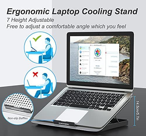 Silver Aluminum Laptop Cooling Pad Stand — photo 3