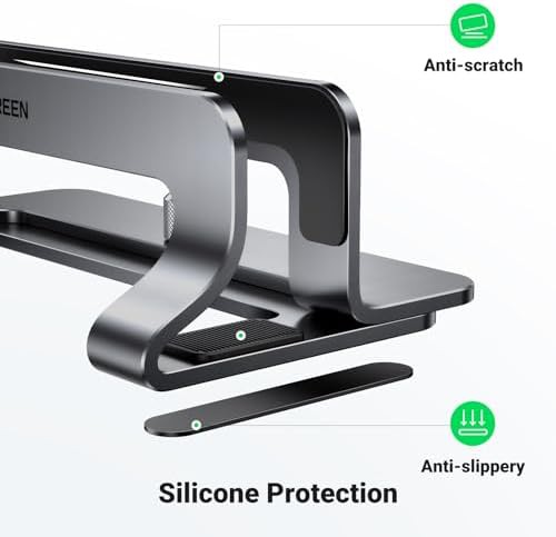 Vertical Aluminum Gaming Laptop Stand Gray — photo 4