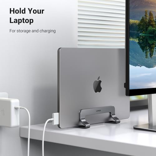 Vertical Aluminum Gaming Laptop Stand Gray — photo 5