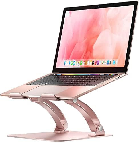 Pink portable aluminum computer holder 17 inch
