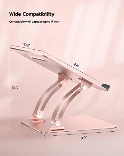 Pink portable aluminum computer holder 17 inch — photo 5