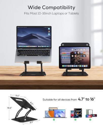 Fully adjustable dual foldable computer riser — photo 4