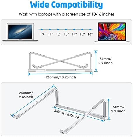 Foldable Aluminum Travel Laptop Riser — photo 4