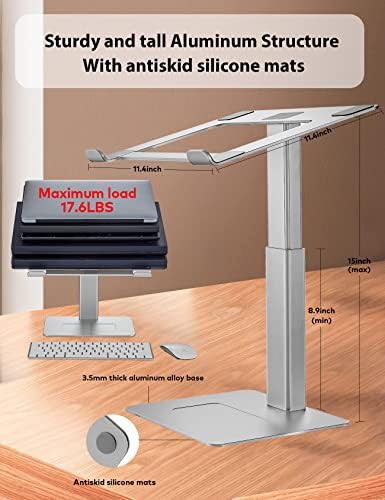 Silver Aluminum DJ Riser for Large Laptops — photo 5