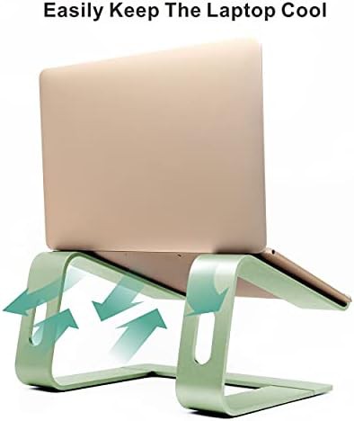 Apple green aluminum adjustable computer stand — photo 5