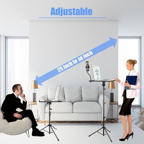 Adjustable Tripod Floor Stand with Phone Holder — photo 4