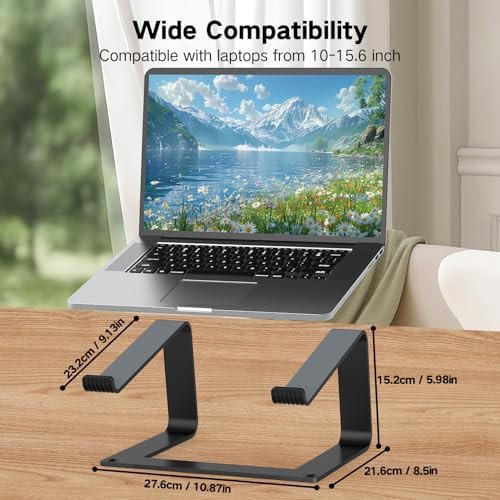 Aluminum laptop riser for office desk — photo 3