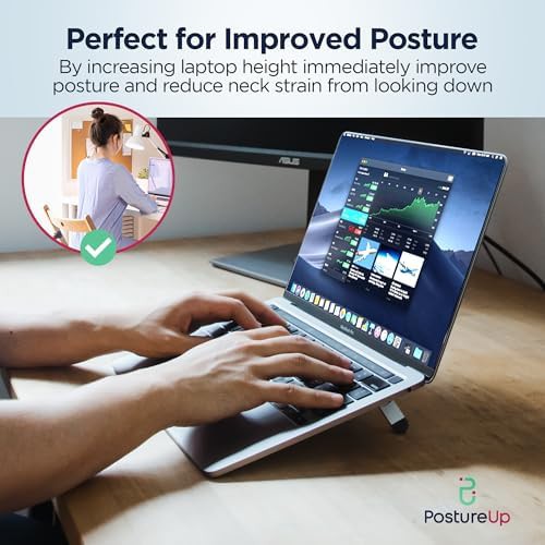 Aluminum self adhesive laptop and keyboard riser — photo 3