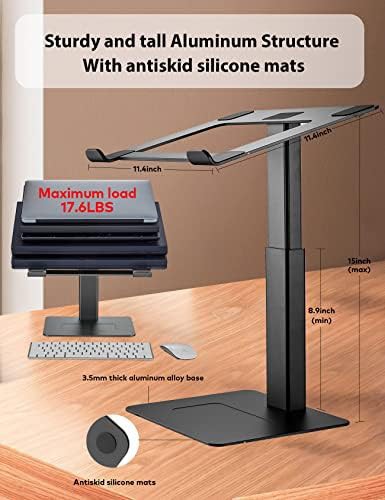Black Aluminum Gaming Laptop Riser Stand — photo 5