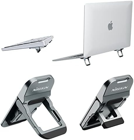 Gray Metal Keyboard Riser Feet for Laptops