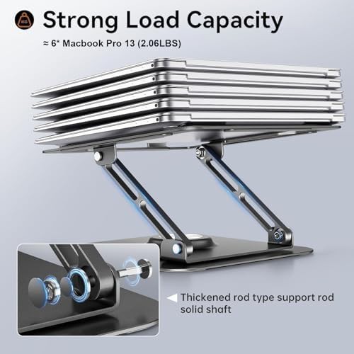 Aluminum swivel riser for office desks — photo 5