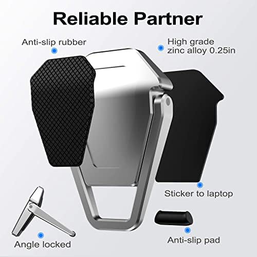 Black zinc alloy portable desk riser — photo 4