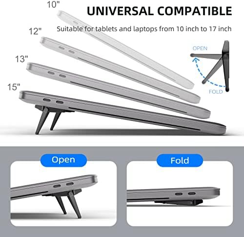 Black zinc alloy portable desk riser — photo 5