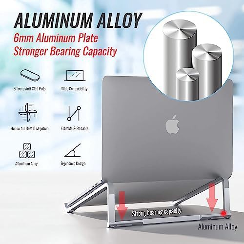 Portable foldable aluminum laptop holder — photo 5