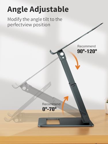 Adjustable telescopic gray laptop stand — photo 4