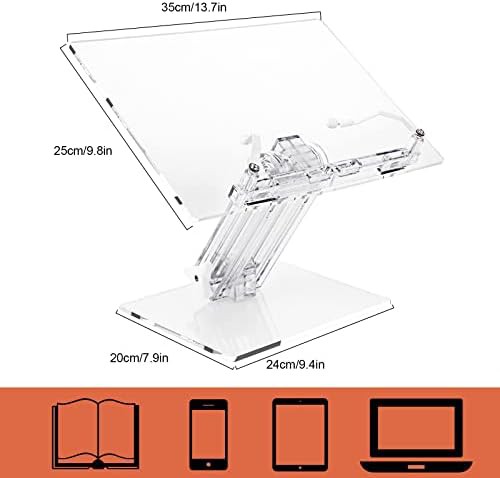 Transparent Acrylic Adjustable Laptop Riser — photo 5