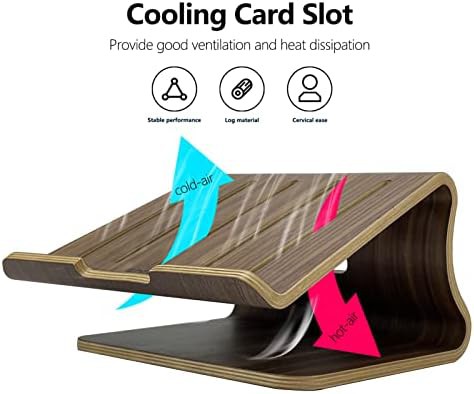Desk heat dissipation wooden shelf — photo 5