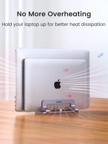 Gray vertical 2 slot laptop holder — photo 5