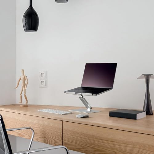 Silver Aluminum Folding Adjustable Laptop Holder — photo 5