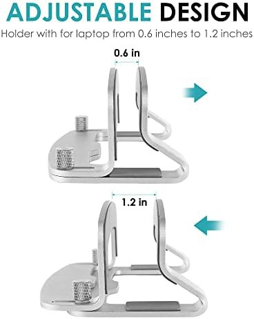 Silver Aluminum Vertical Laptop Dock — photo 3