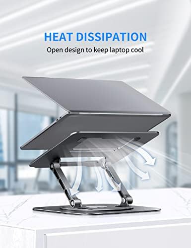 Stable gray rotating laptop riser — photo 5