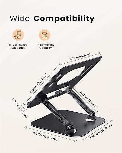 Ergonomic Aluminum Riser for 16 in Laptops — photo 5