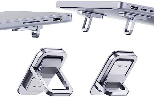 Hagibis silver portable aluminum laptop riser