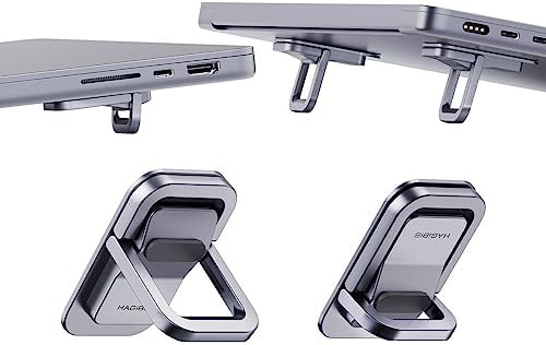Hagibis grey invisible aluminum laptop riser