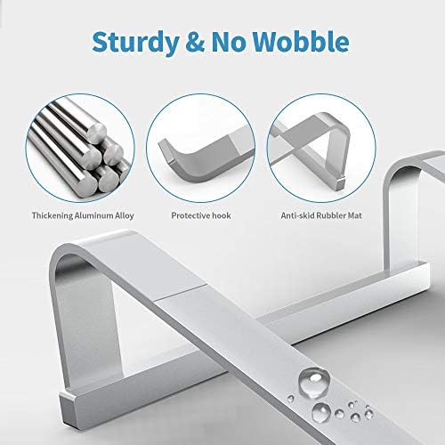 Silver aluminum ergonomic laptop riser — photo 4