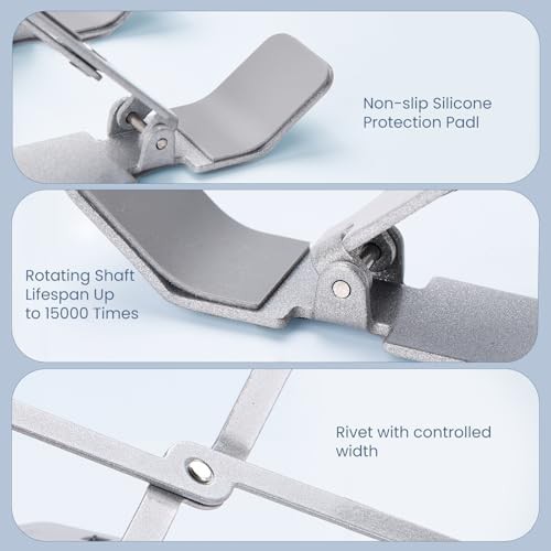 Silver Detachable Aluminum Ergonomic Laptop Riser — photo 4