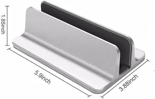 Silver Vertical Aluminum Laptop Dock — photo 4