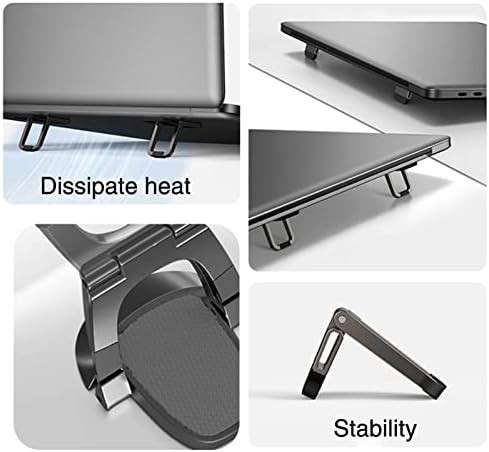 Black aluminum adjustable keyboard stand riser — photo 5