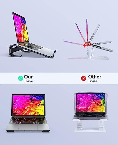 Black Ventilated Ergonomic Laptop Riser — photo 3