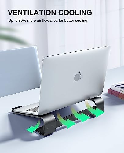 Black Ventilated Ergonomic Laptop Riser — photo 5