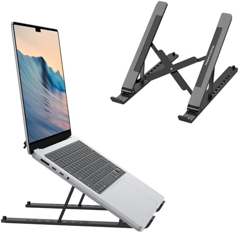 Portable ergonomic 7-level adjustable stand