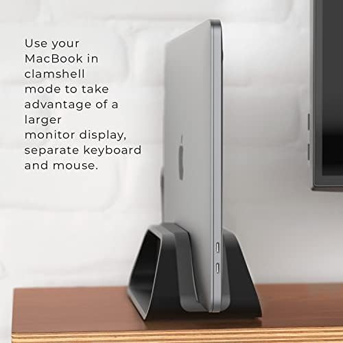 Vertical Aluminum Laptop Stand in Space Gray — photo 5
