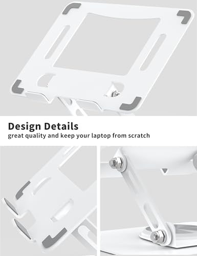 White metal swivel laptop desk riser 14 — photo 5