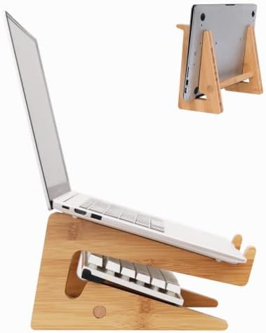 Bamboo vertical office stand