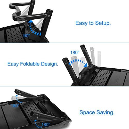 Multi Functional Laptop Bed Tray with Fan — photo 4