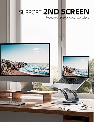 Gray 360 degree rotating dual foldable stand — photo 3