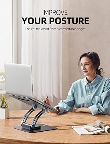 Gray 360 degree rotating dual foldable stand — photo 4