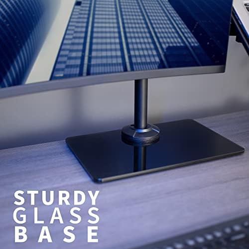 Glass base monitor laptop stand — photo 3