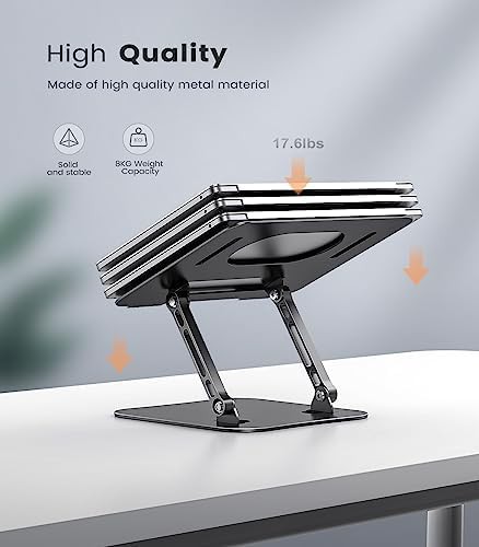 Adjustable aluminum laptop riser for desk — photo 3