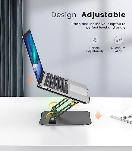 Adjustable aluminum laptop riser for desk — photo 4
