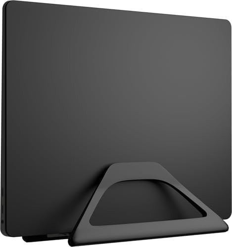 Gravity auto lock vertical aluminum stand black