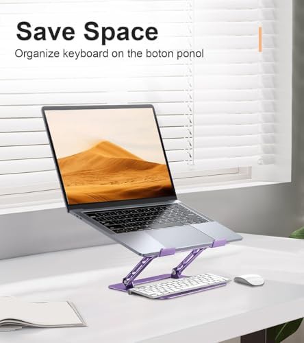 Purple Adjustable Z-Shaped Laptop Stand — photo 3