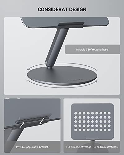 360 rotating aluminum laptop desk stand — photo 5